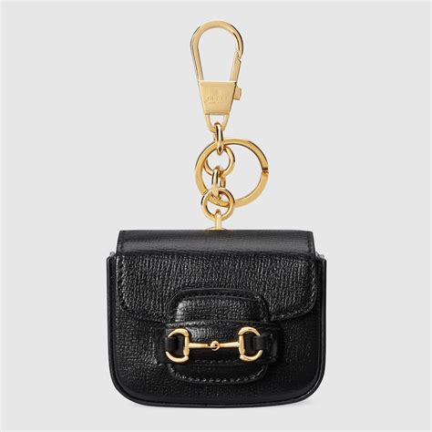 gucci horsebit keychain|Horsebit 1955 keychain in black leather .